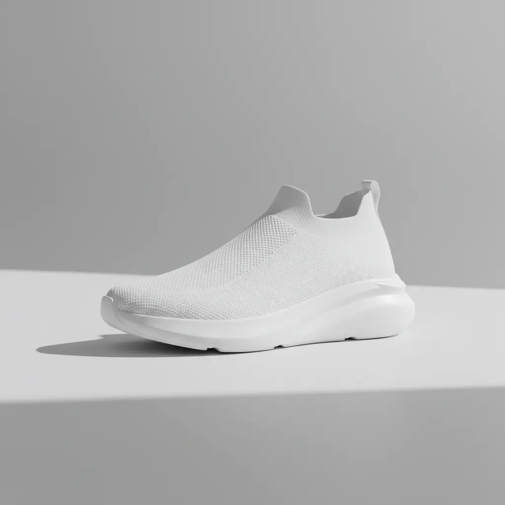 Close up of soft shoe materials